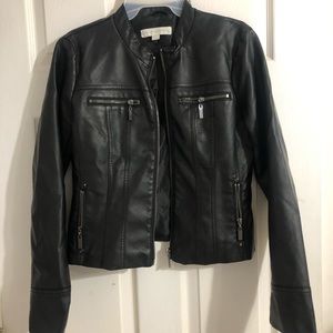 Faux leather jacket